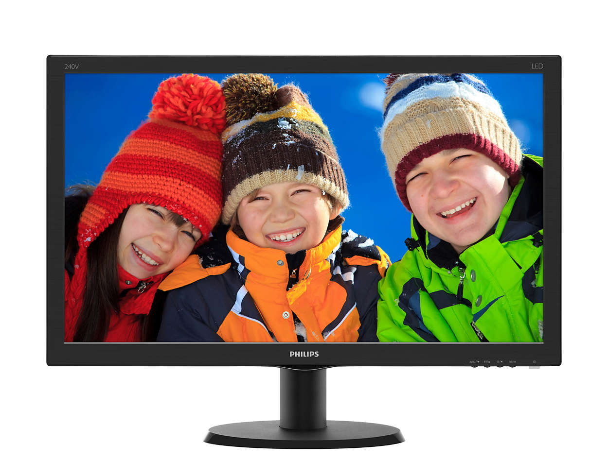 24' LED Philips 240V5QDSB - FHD,IPS,HDMI
