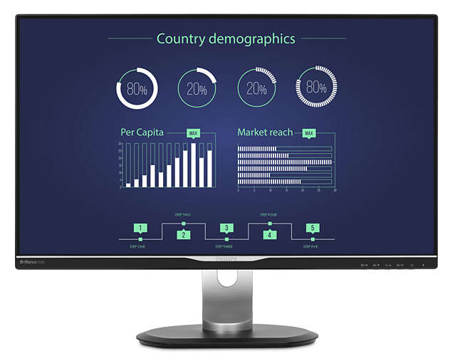 25' LED Philips 258B6QUEB-QHD,IPS,DP,USB-C,rep,piv