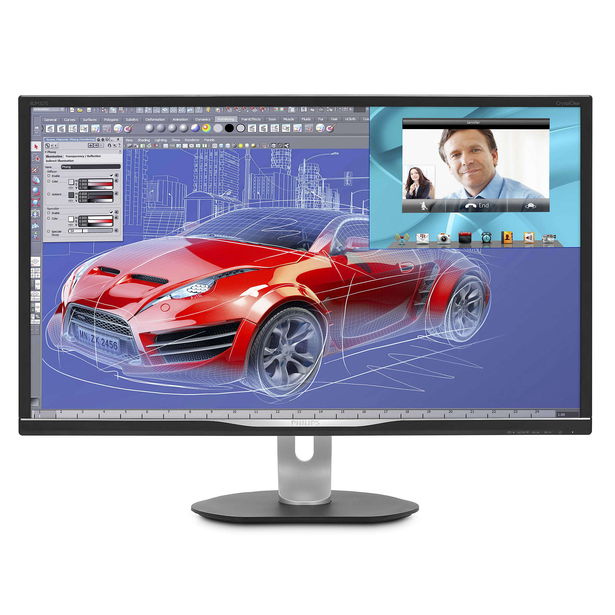 32' LED Philips 3270QP-QHD,AMVA,HDMI,USB,DP,rep