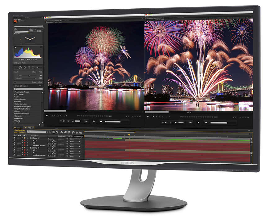 32' LED Philips 328P6VUBREB-4K,VA,USB-C,LAN