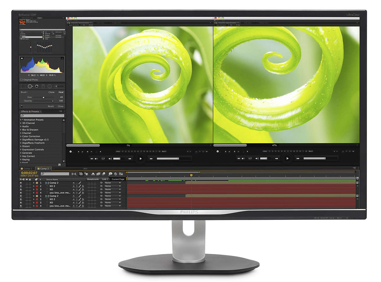 32' LED Philips 328P6VJEB-UHD,VA,DP,USB,rep 