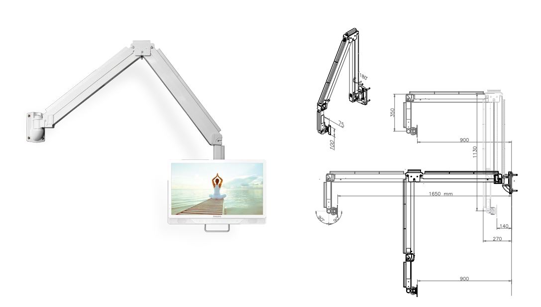 Philips HTV - Medical wall mount option