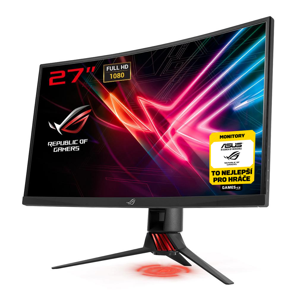 27' LED ASUS XG27VQ - Curved FullHD, 16,9, HDMI, DVI,VGA, 144Hz, FreeSync�, 4ms