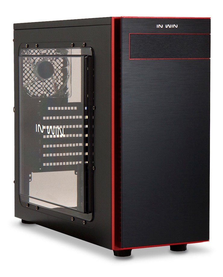 Midi ATX sk��� In Win 703 Black/Red
