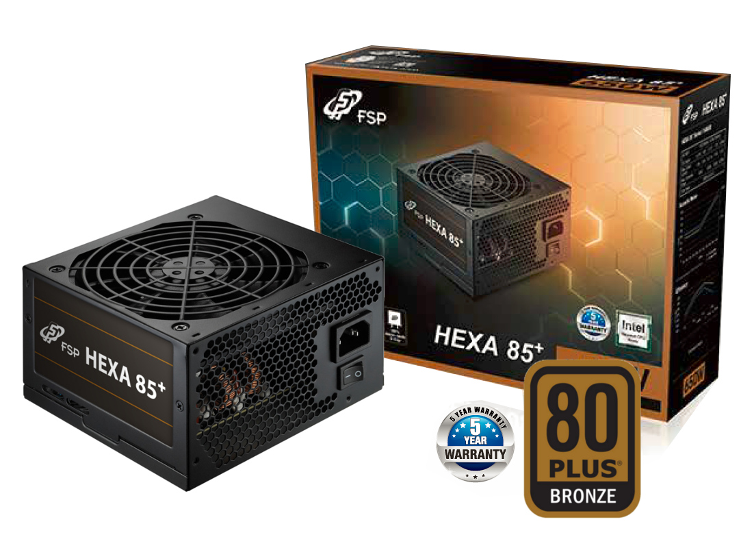 FSP/Fortron HEXA 85+ 450, 80PLUS BRONZE, 450W