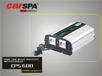 M�ni� nap�t� Carspa CPS600 24V/230V 600W, �ist� sinus, s nab�je�kou 24V/5A a funkc� UPS