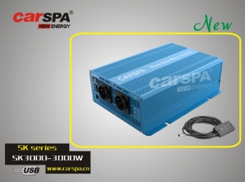 M�ni� nap�t� Carspa SK3000UR-242 24V/230V+USB 3000