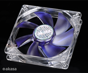 ventil�tor Akasa - 12 cm - Emperor modr� - tich�