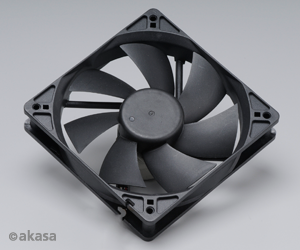 ventil�tor Akasa - 12 cm - �ern� - tich� B