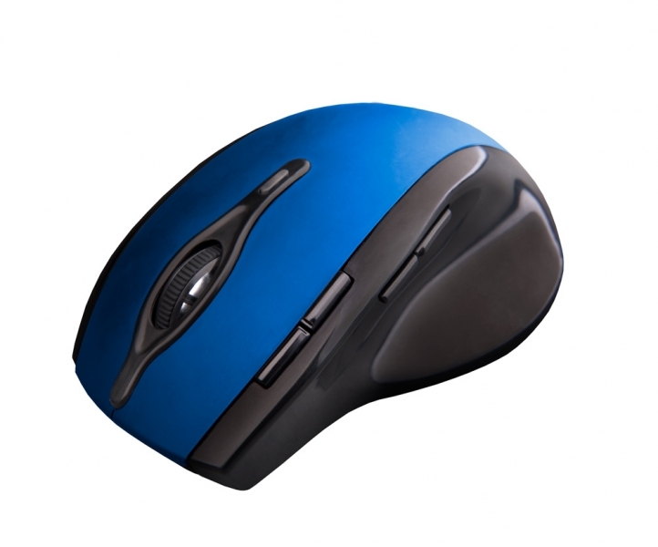 C-TECH my� WLM-11, �erno-modr�, bezdr�tov�, 2400DPI, 8 tla��tek, programovateln�, USB nano receiver