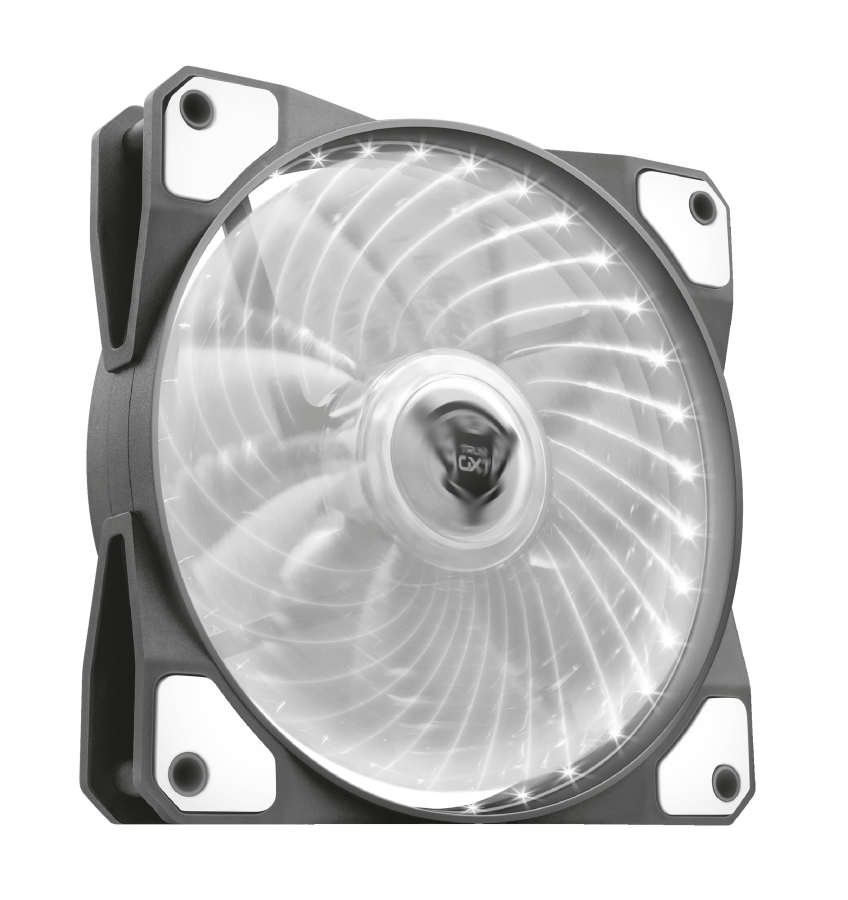 TRUST GXT 762B PC tich� LED ventil�tor-black/white