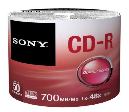 M�dia SONY CD-R 50CDQ-80SB,50ks pack