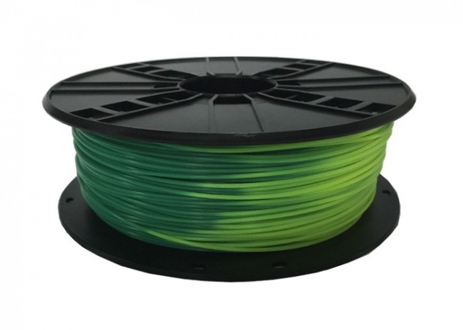 GEMBIRD Struna pro 3D tisk, PLA, 1,75mm, 1kg, blue green to yellow green