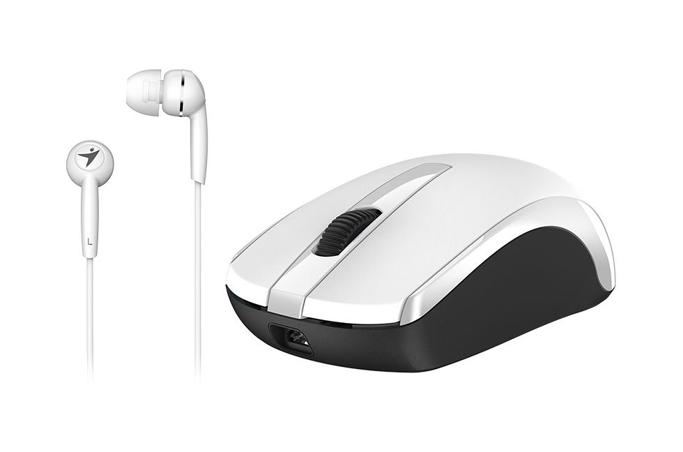 Set my� a sluch�tka GENIUS RS,MH-8100,White 