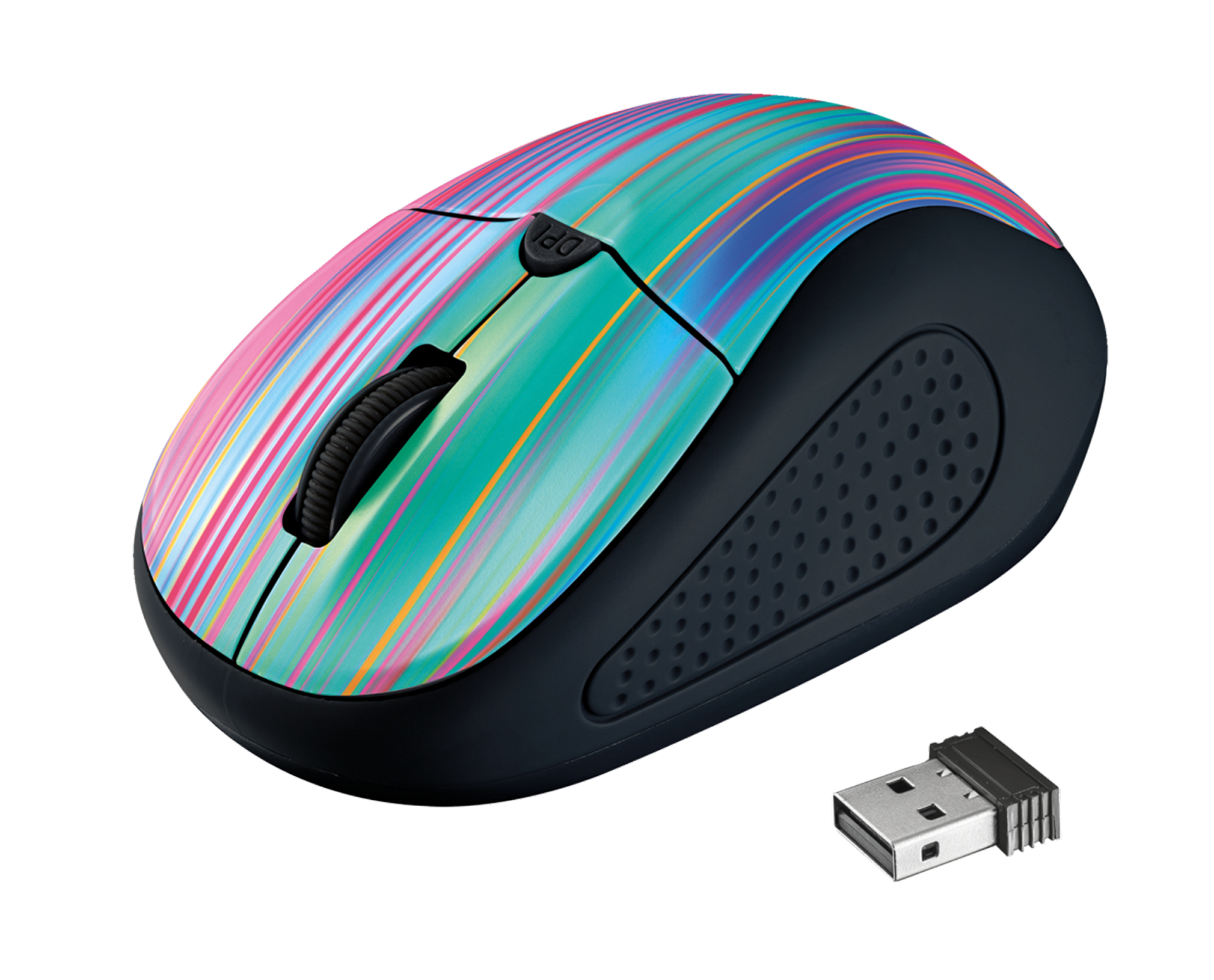my� TRUST Primo Wireless Mouse - black rainbow 