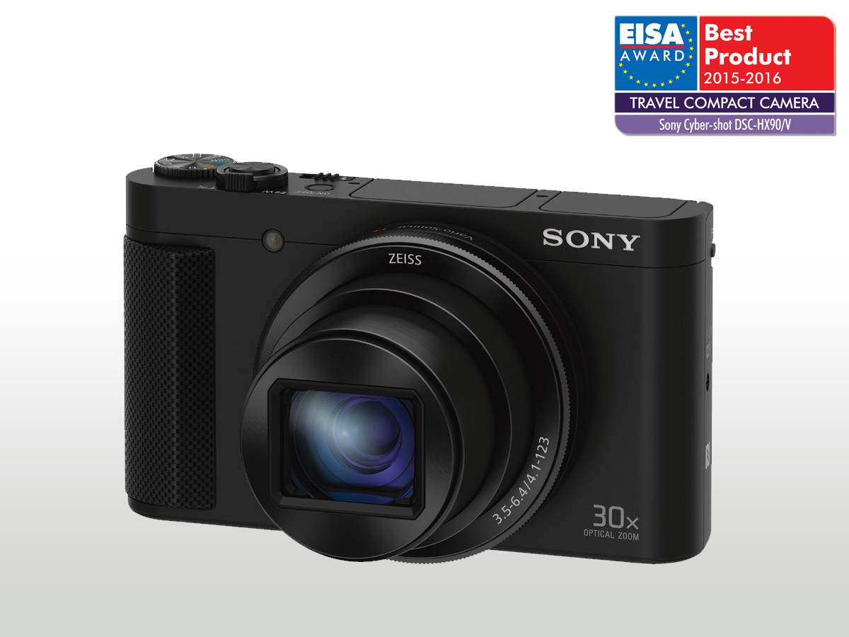 Sony DSC-HX90V �ern�,18,2Mpix,30xOZ,WiFi,hled.,GPS