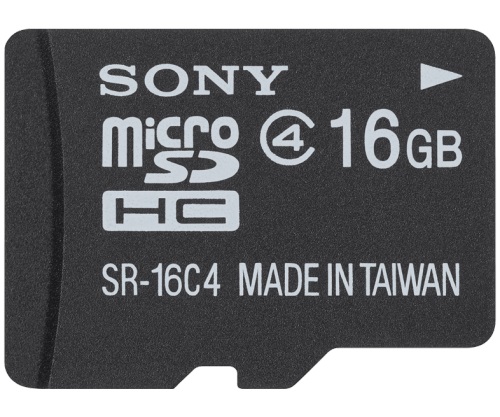 SONY microSD karta SR16A,16GB, class 4, adapter