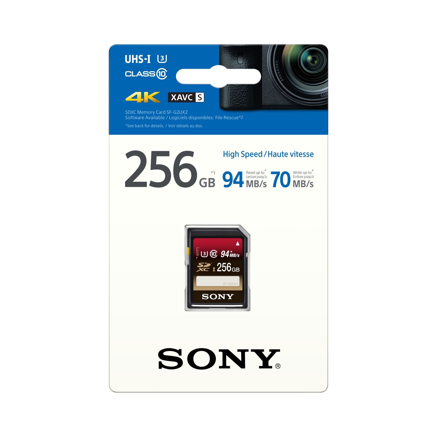 SONY SD karta SFG2UX2, 256GB,class 10,Expert94MB/s