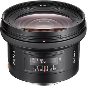 Sony �iroko�hl� objektiv 20mm SAL-20F28 pro ALPHA