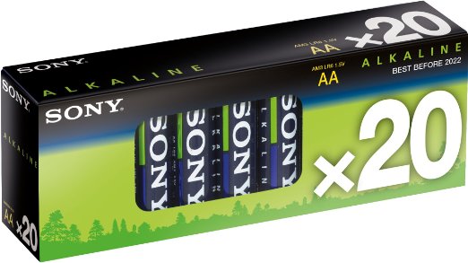 SONY Alkalick� baterie AM3M20X, 20ks LR6/AA, Stamina Plus