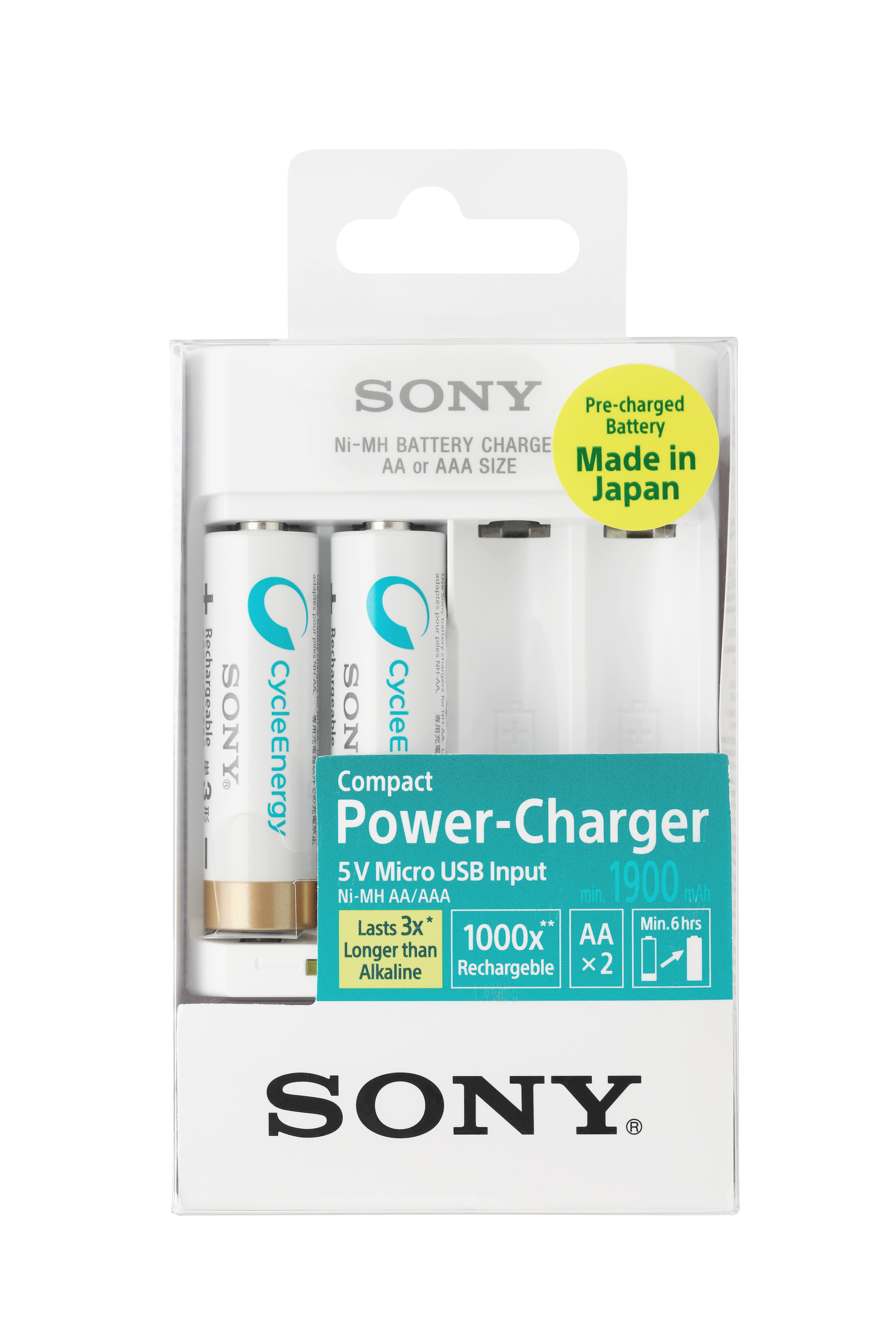 Sony NiMH Compact nab�je�ka BCG-34HHU2K,2x 1900Ah