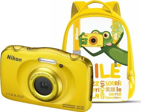 Nikon Coolpix W100 �lut�, 13,2MPx,3xOZ,FHD Video + Batoh