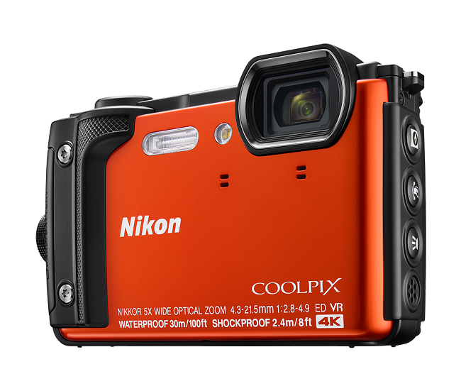 Nikon Coolpix W300 oran�ov�, 16MPx,5xOZ,4K Video
