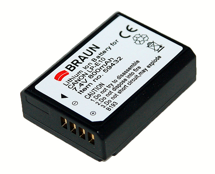 Braun akumul�tor CANON LP-E10, 800mAh