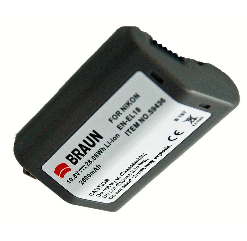Braun akumul�tor NIKON EN-EL18, 2600mAh
