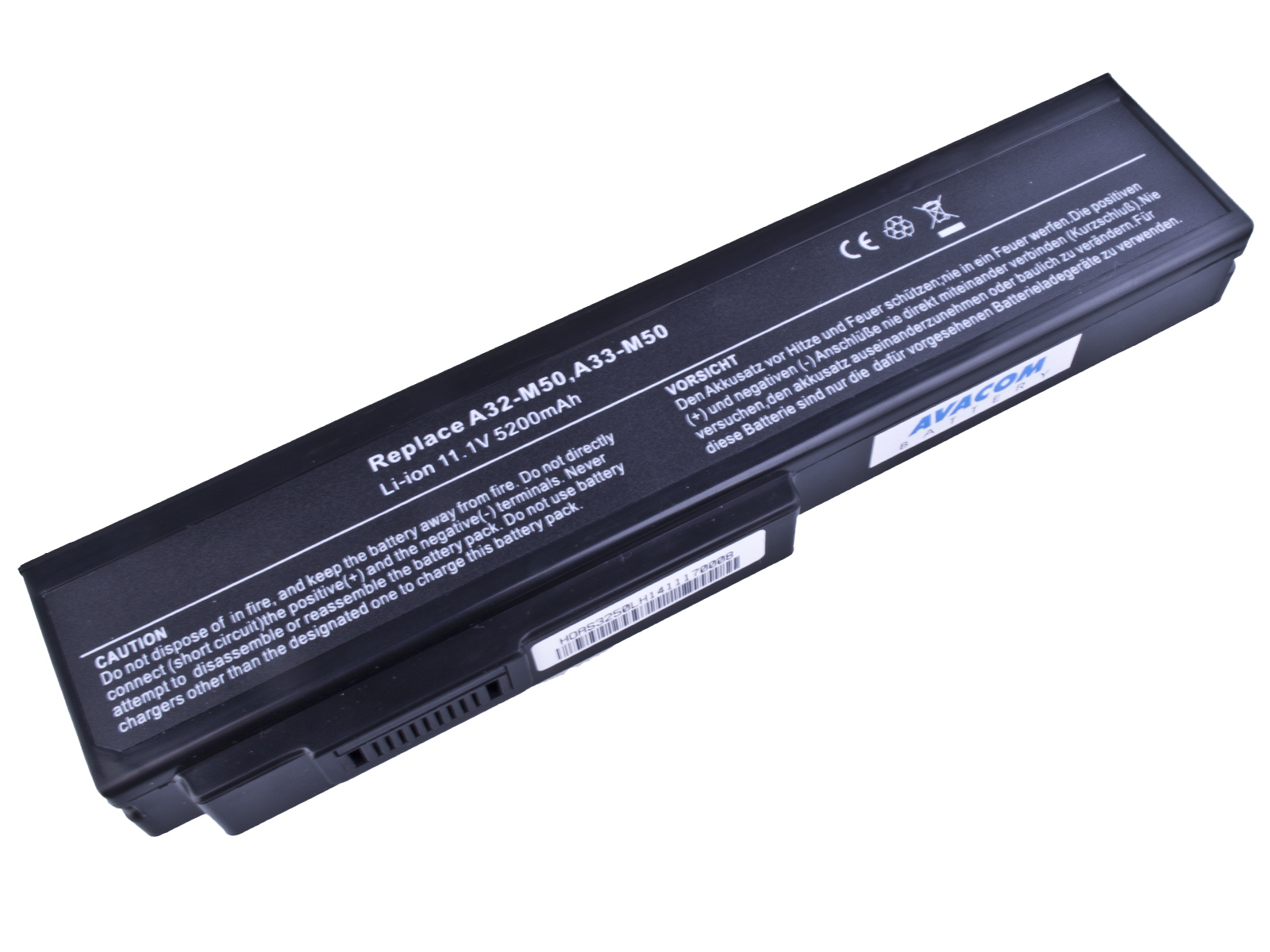 Baterie AVACOM NOAS-M50-S26 pro Asus M50, G50, N61, Pro64 Series Li-Ion 11,1V 5200mAh/58Wh black 