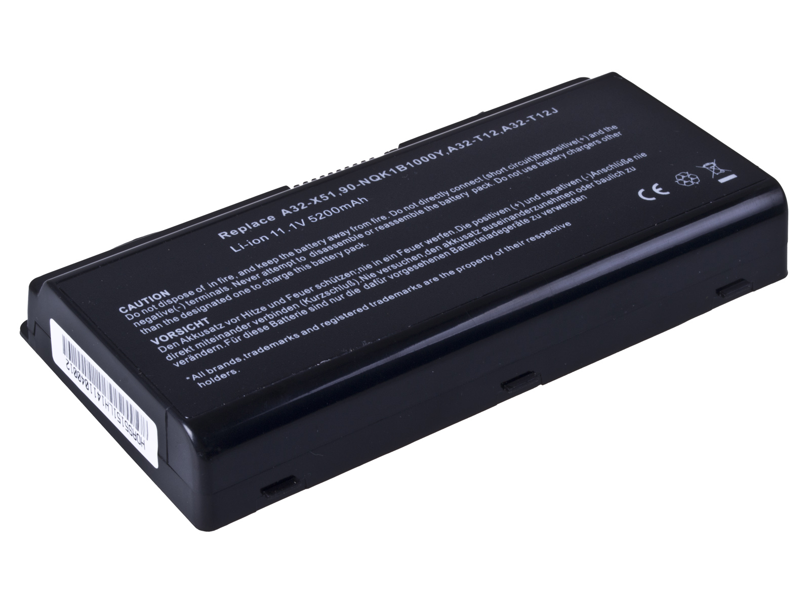Baterie AVACOM NOAS-X51-806 pro Asus X51, X58 series A32-X51, A32-T12 Li-Ion 11,1V 5200mAh/58Wh 