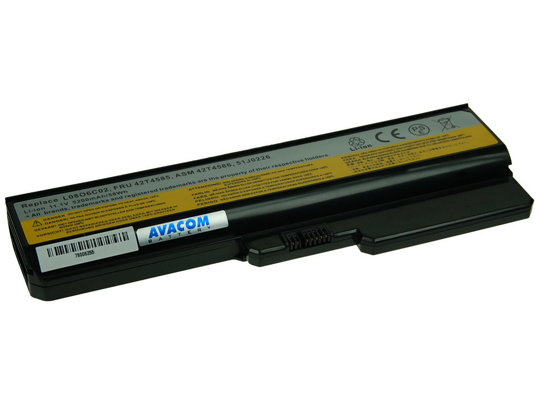 Baterie AVACOM NOLE-G550-806 pro Lenovo G550, IdeaPad V460 series Li-Ion 11,1V 5200mAh/58Wh 