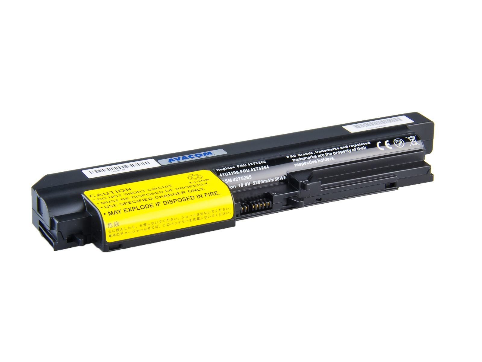 Baterie AVACOM NOLE-R61h-806 pro Lenovo ThinkPad R61/T61, R400/T400 Li-Ion 10,8V 5200mAh/56Wh 