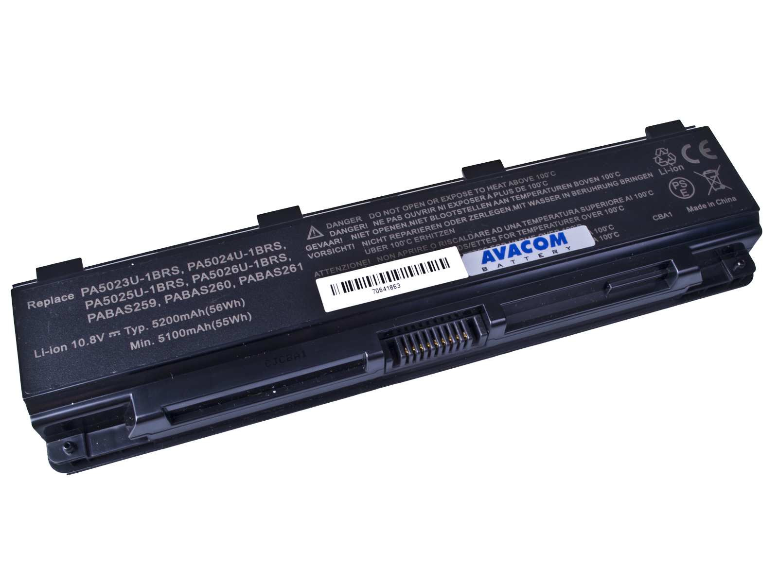 Baterie AVACOM NOTO-L850B-806 pro Toshiba Satellite L850 Li-ion 11,1V 5200mAh/58Wh black 