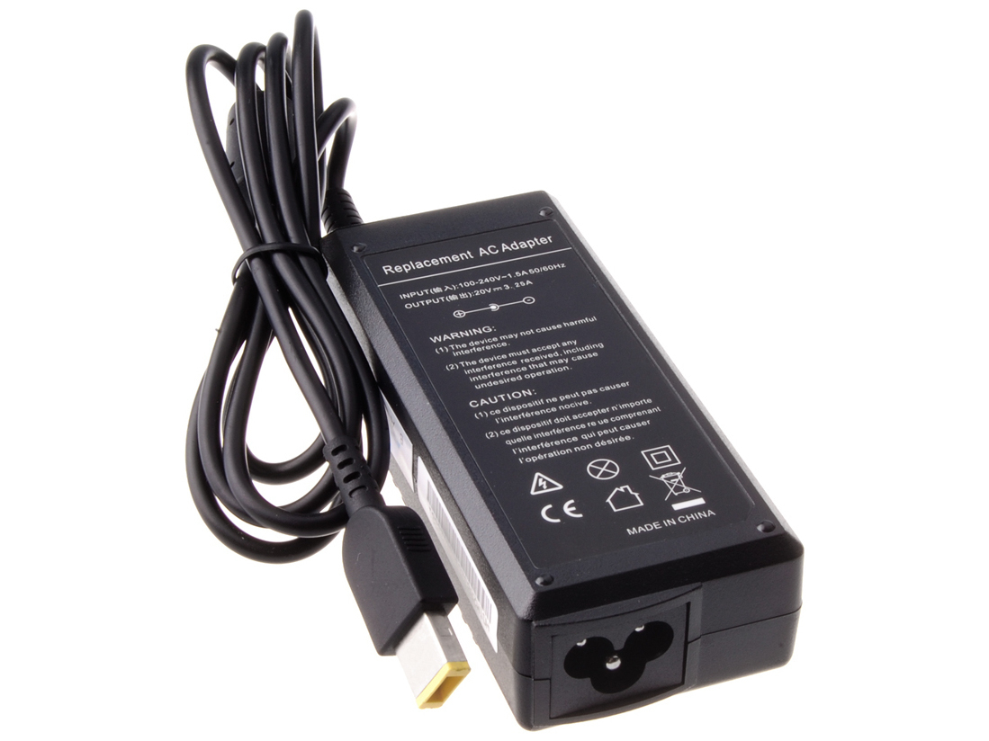 Nab�jec� adapt�r AVACOM ADAC-Leno-65WSY pro notebook IBM/Lenovo 20V 3,25A 65W hranat� konektor 
