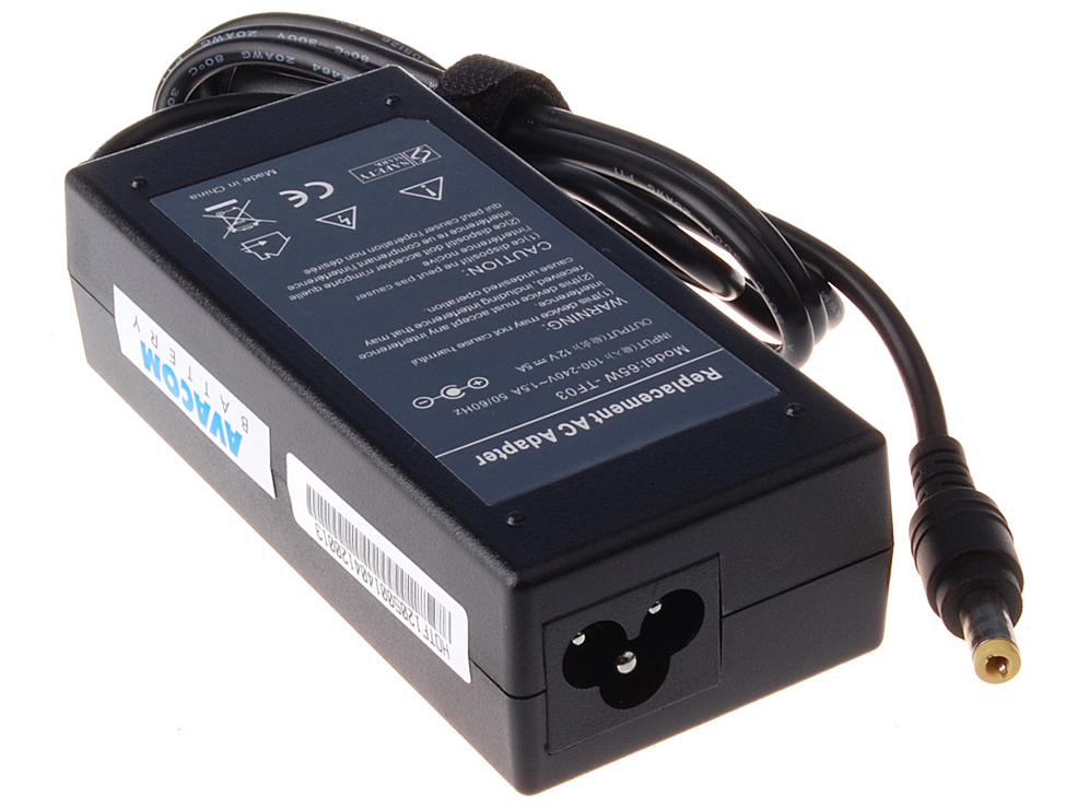 Nab�jec� adapt�r AVACOM ADAC-12V-60W pro notebook 100-240V/12V 5A 60W pro LCD monitory 5,5x2,1mm 