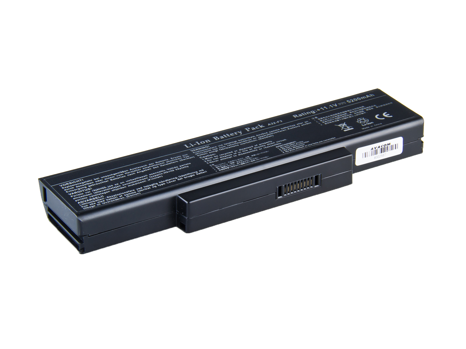 Baterie AVACOM NOAS-F3-806 pro Asus F2 series, F3U/F3P/F3SR Li-Ion 11,1V 5200mAh 58Wh 