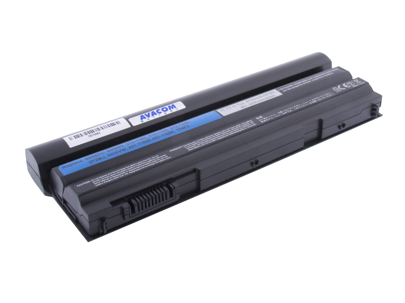 Baterie AVACOM NODE-E20H-P29 pro Dell Latitude E5420, E5530, Inspiron 15R, Li-Ion 11,1V 8700mAh 97Wh