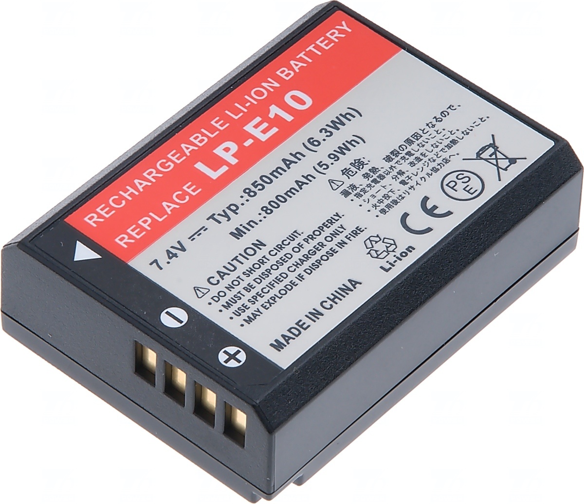 Baterie T6 power Canon LP-E10, 850mAh, �ern�