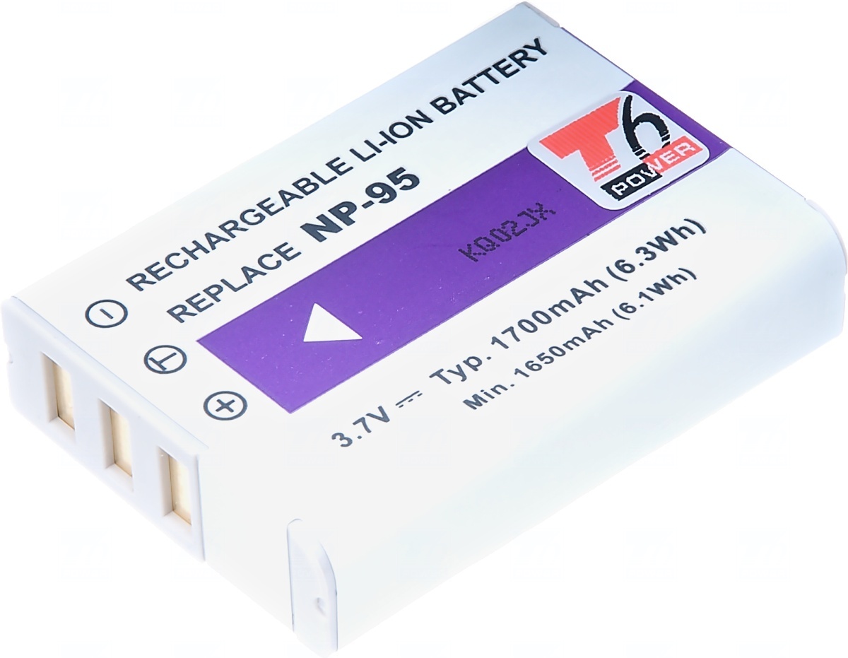Baterie T6 power Fuji NP-95, 1700mAh, �ed�