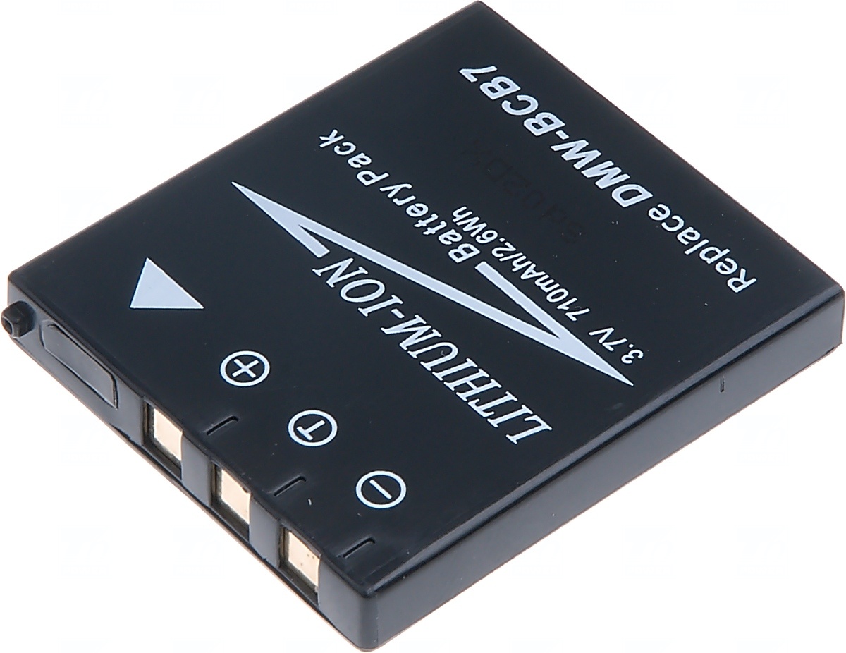 Baterie T6 power Panasonic DMW-BCB7, CGA-S004, 710mAh, �ern�