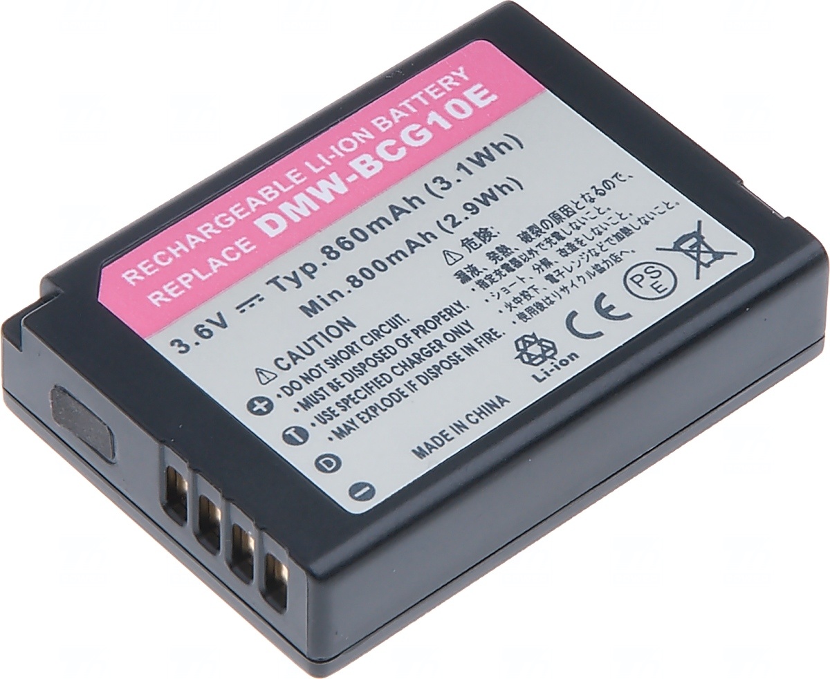 Baterie T6 power Panasonic DMW-BCG10E, 860mAh, �ern�