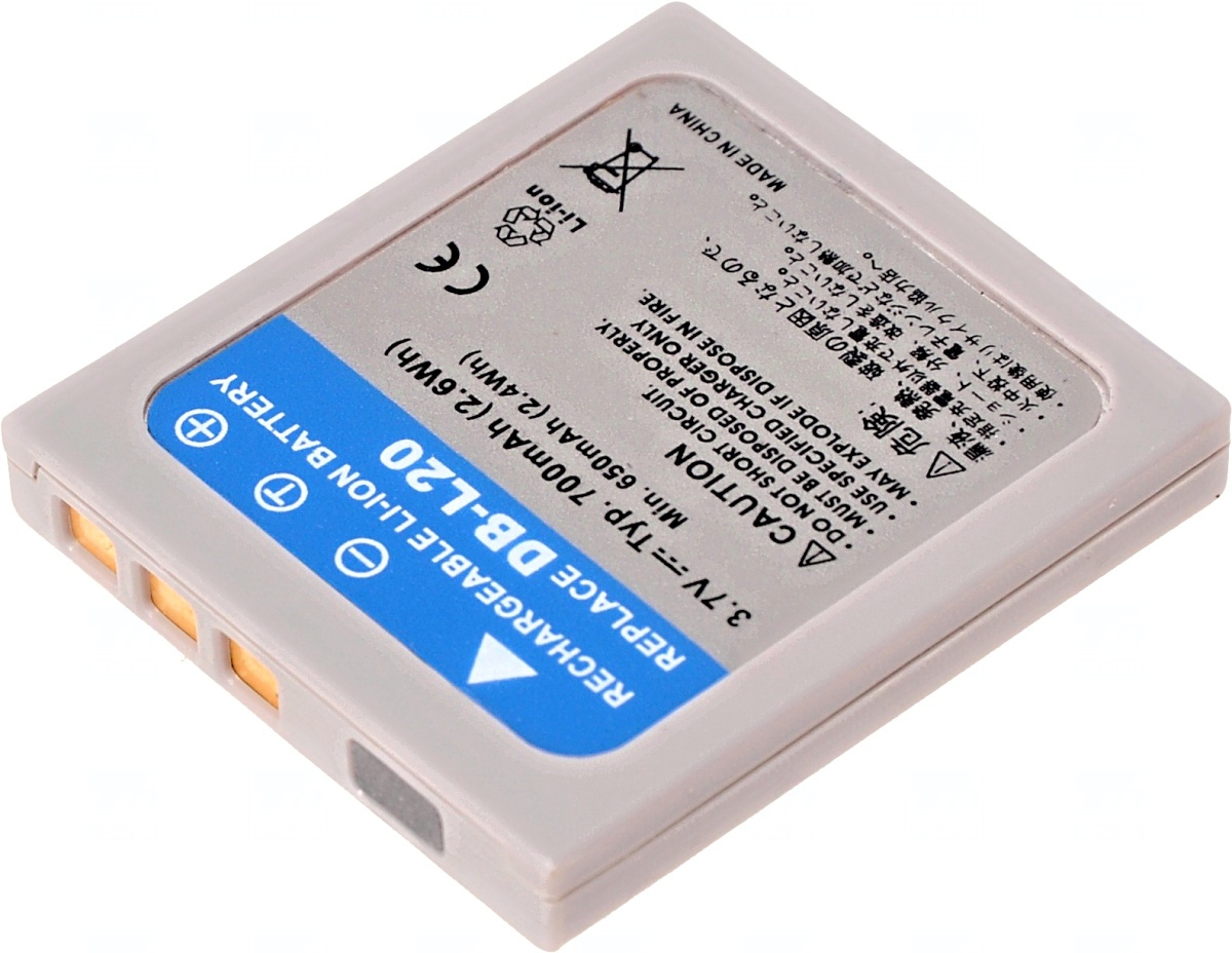 Baterie T6 power Sanyo DB-L20, 700mAh, �ed�