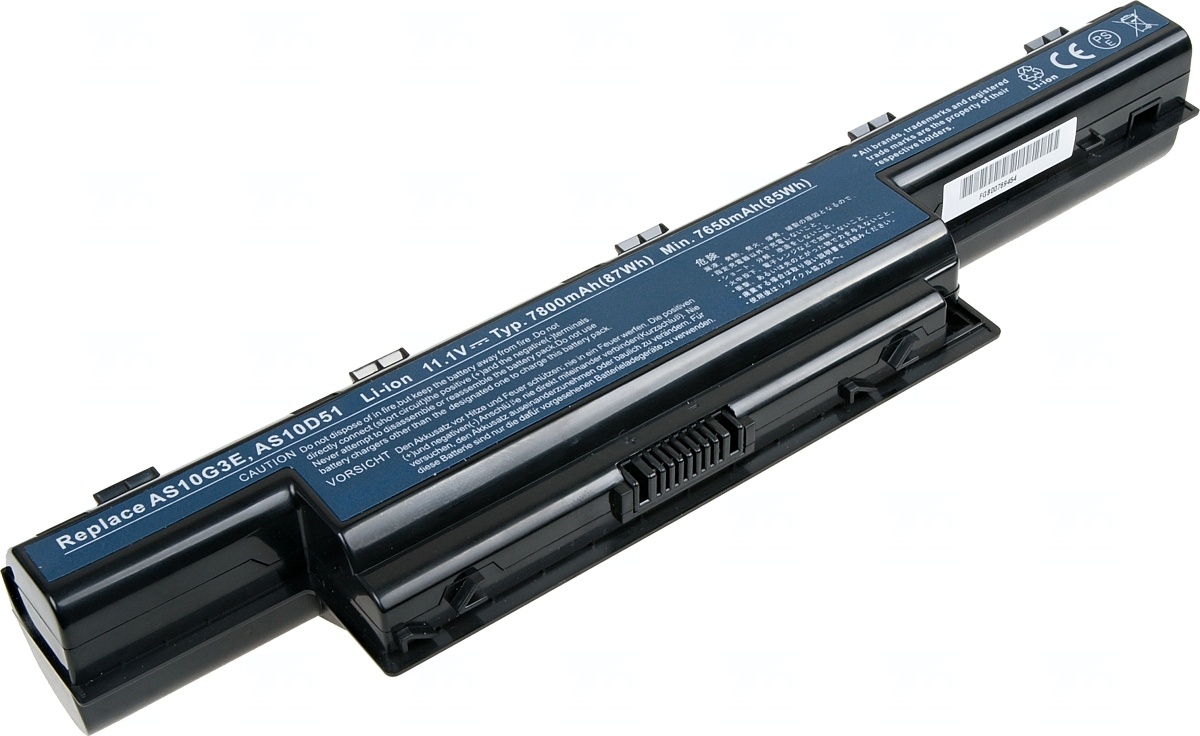 Baterie T6 power Acer TravelMate 5360, 5760, 6495, 9595, 8472, 8473, 8572, 8573, 9cell, 7800mAh 