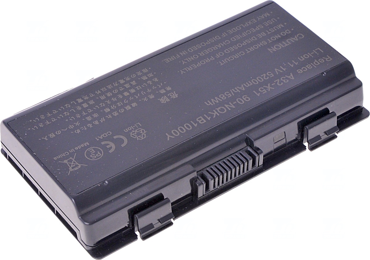 Baterie T6 power Asus X51, X58, T12, 5200mAh, 58Wh, 6cell 