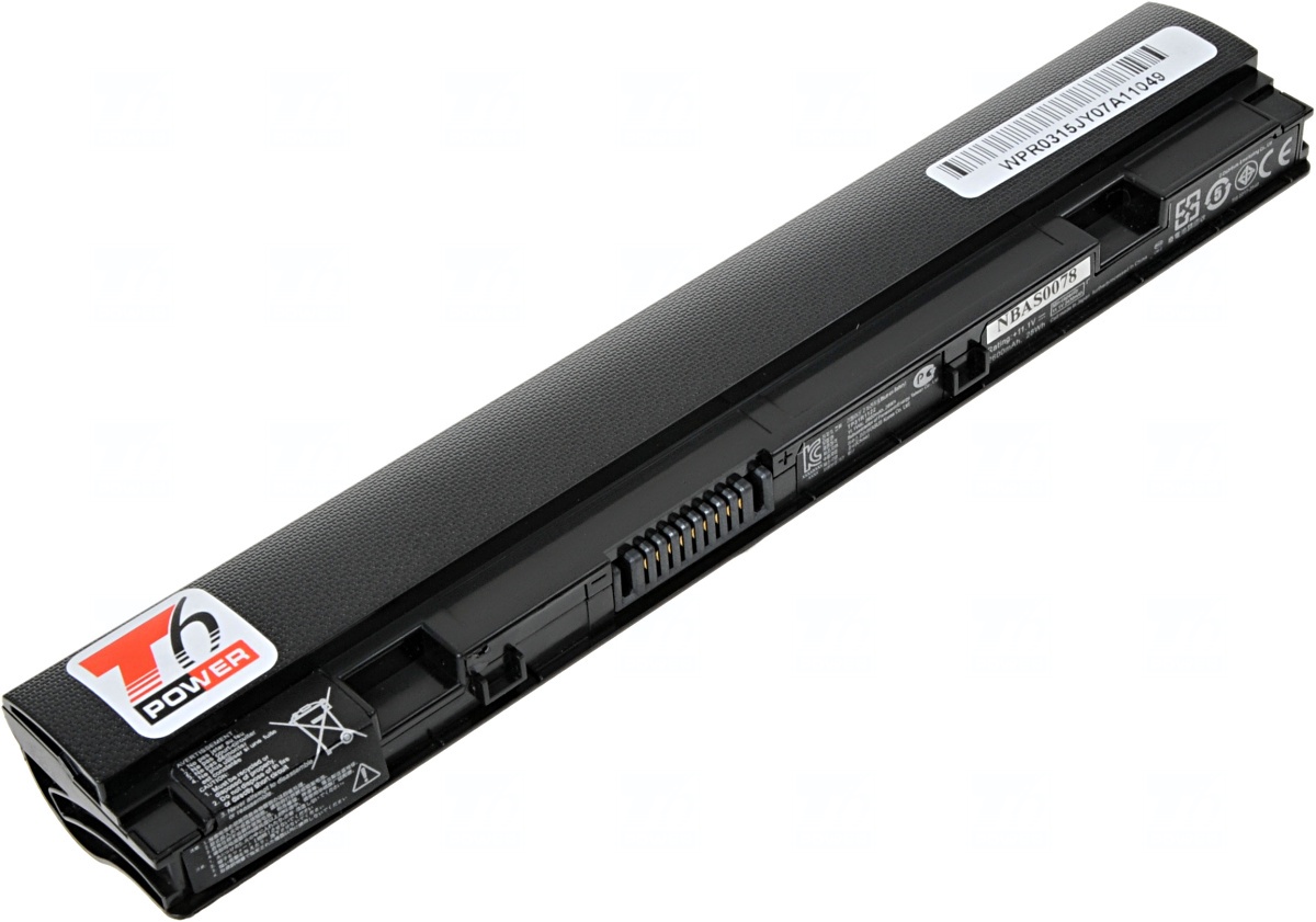 Baterie T6 power Asus Eee PC X101, R11CX, 3cell, 2600mAh, black 