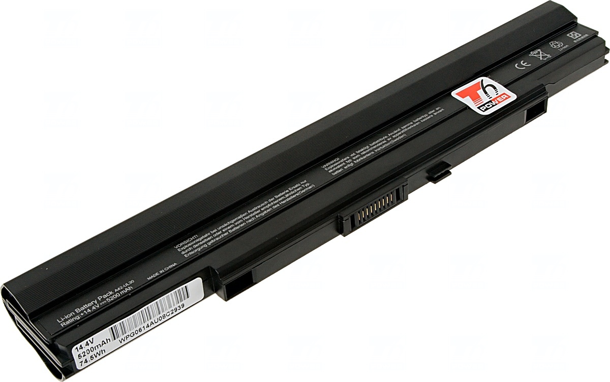Baterie T6 power Asus UL30, UL50, UL80, 8cell, 5200mAh 