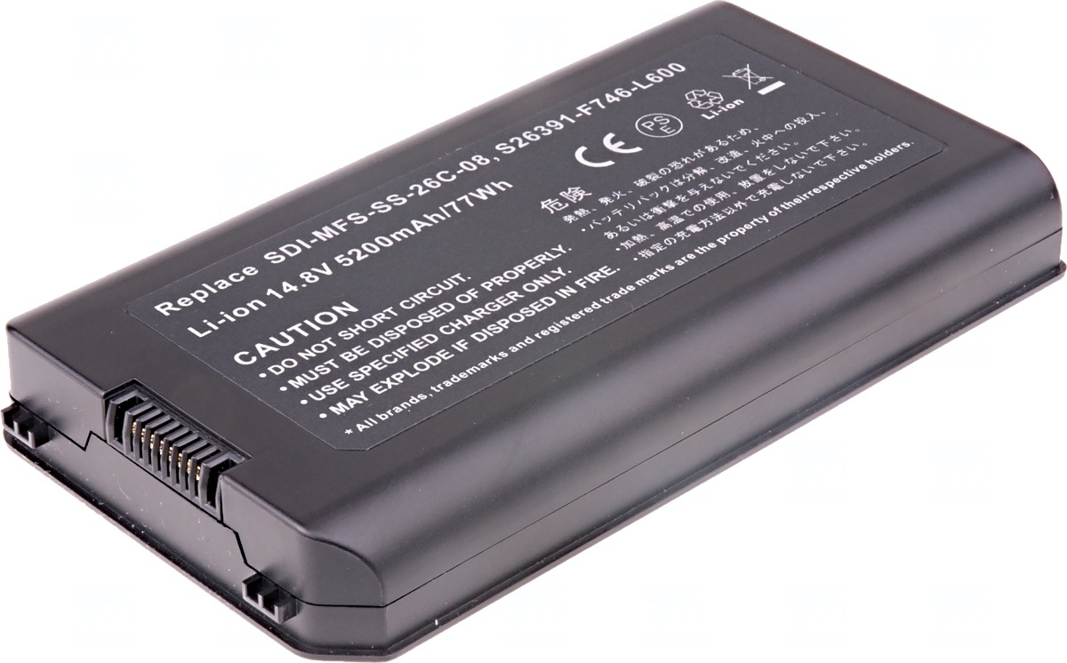 Baterie T6 power Fujitsu Esprimo Mobile X9510, X9515, X9525, D9510, 8cell, 5200mAh 