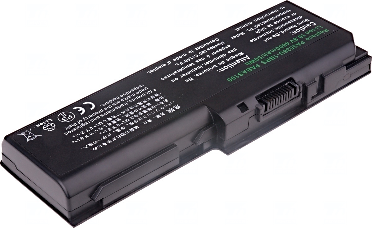 Baterie T6 power Toshiba Satellite P200, P205, P300, P305, L350, L355, X200, X205, 6cell, 4400mAh 