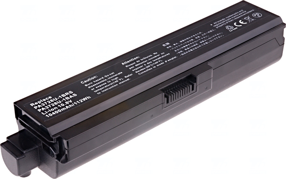 Baterie T6 power Toshiba Satellite A660, C650, L510, L630, L650, L670, U500, 9cell, 10400mAh 